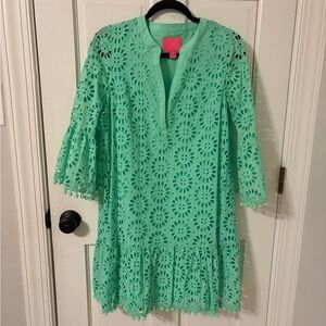 Lilly Pulitzer Pink and Green Dress